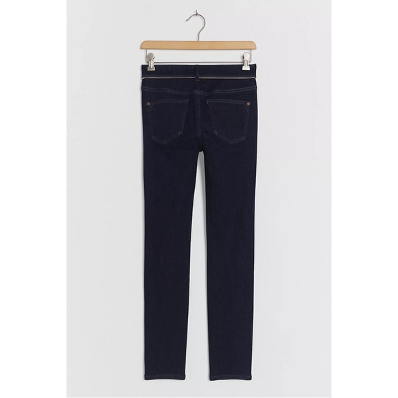 Anthropologie Pilcro High-Rise Metallic-Stitch Skinny Jeans NWT Size 28 - Picture 6 of 14